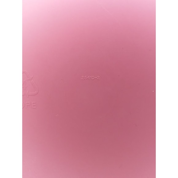 Tupperware Butterfly C Tab Replacement Lid Pink Vintage 6" Round 2541D-2 - Picture 6 of 6